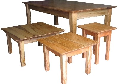 Marri dining and coffee tables - Karragullen